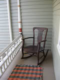 East porch with rocking chair