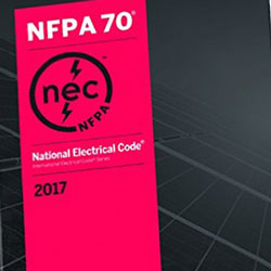 photo of cover of 2017 electrical codes book