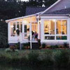 Three season room with sliding screen porch windows