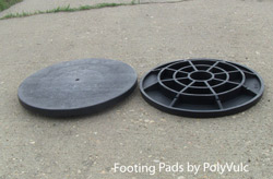 footing pads by polyvulc