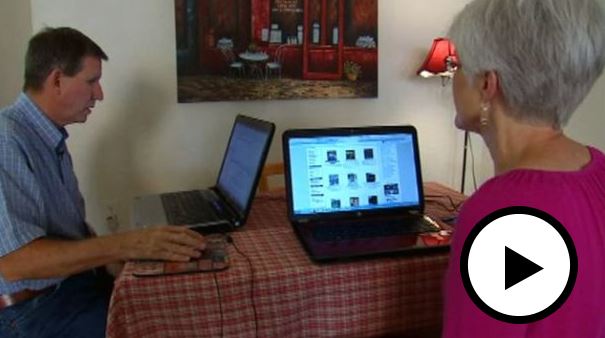 Dave and Mary at kitchen table - in Foxnews feature