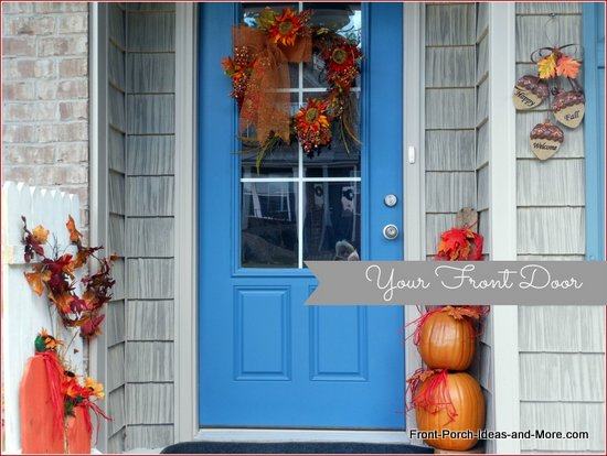 Our front door and entryway for autumn