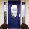 blue front door by modern masters