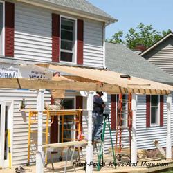 front porch construction and framing