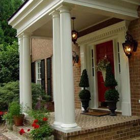 small front porch after remodeling