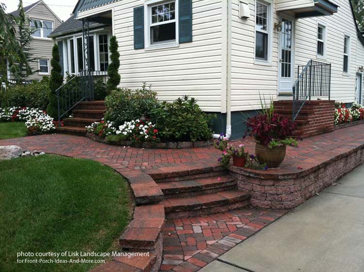 pond and flower garden corner landscaping, front yard