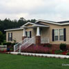 gabled front porch on ranch home