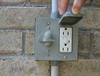 outdoor receptacle