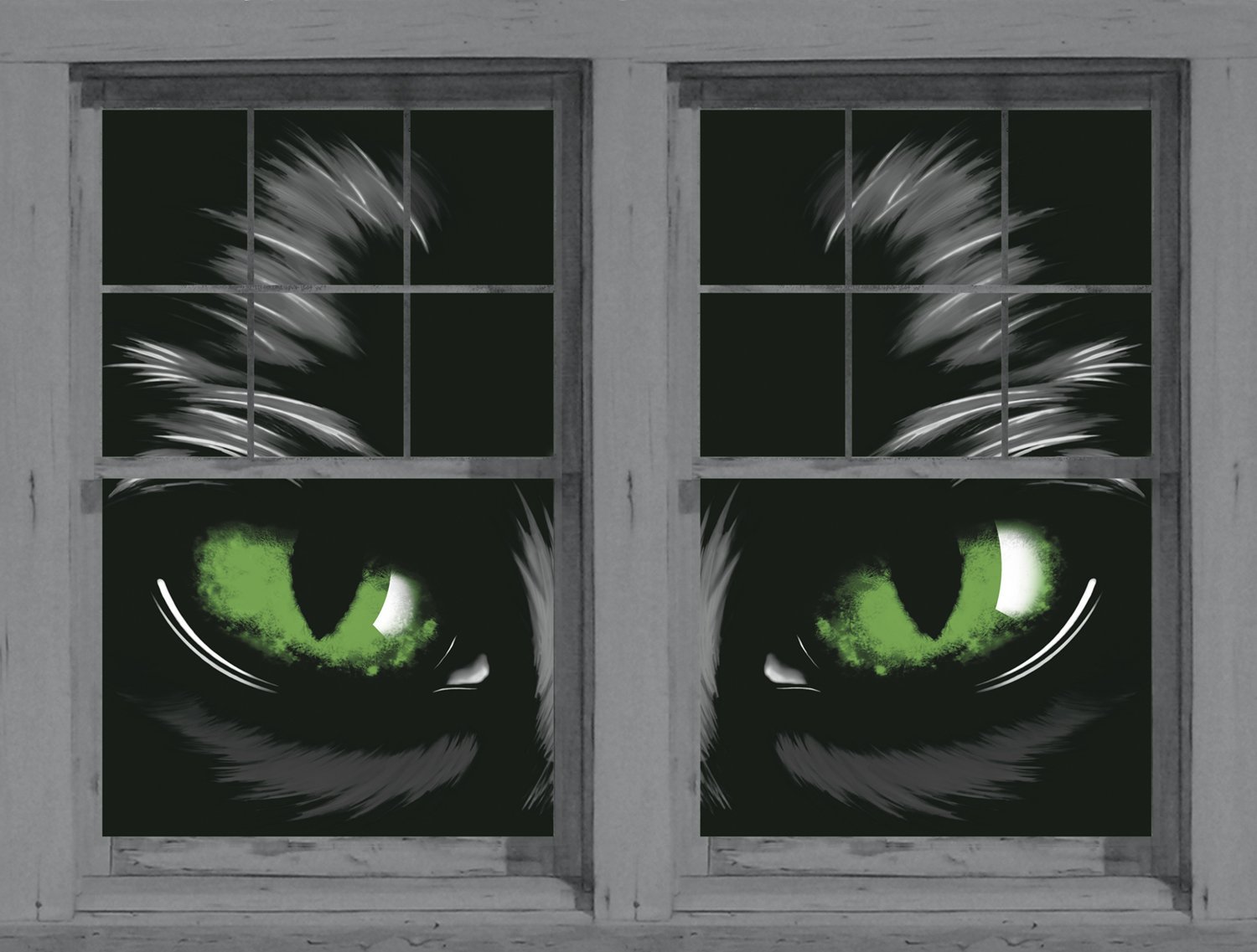Halloween Window Covers
 Halloween Porch Decorations with No Time to Spare