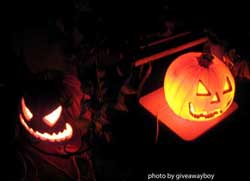 carved halloween pumpkins