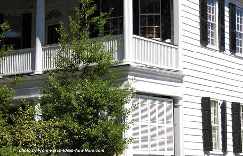 side porches with privacy screens