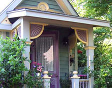house trim on front porch
