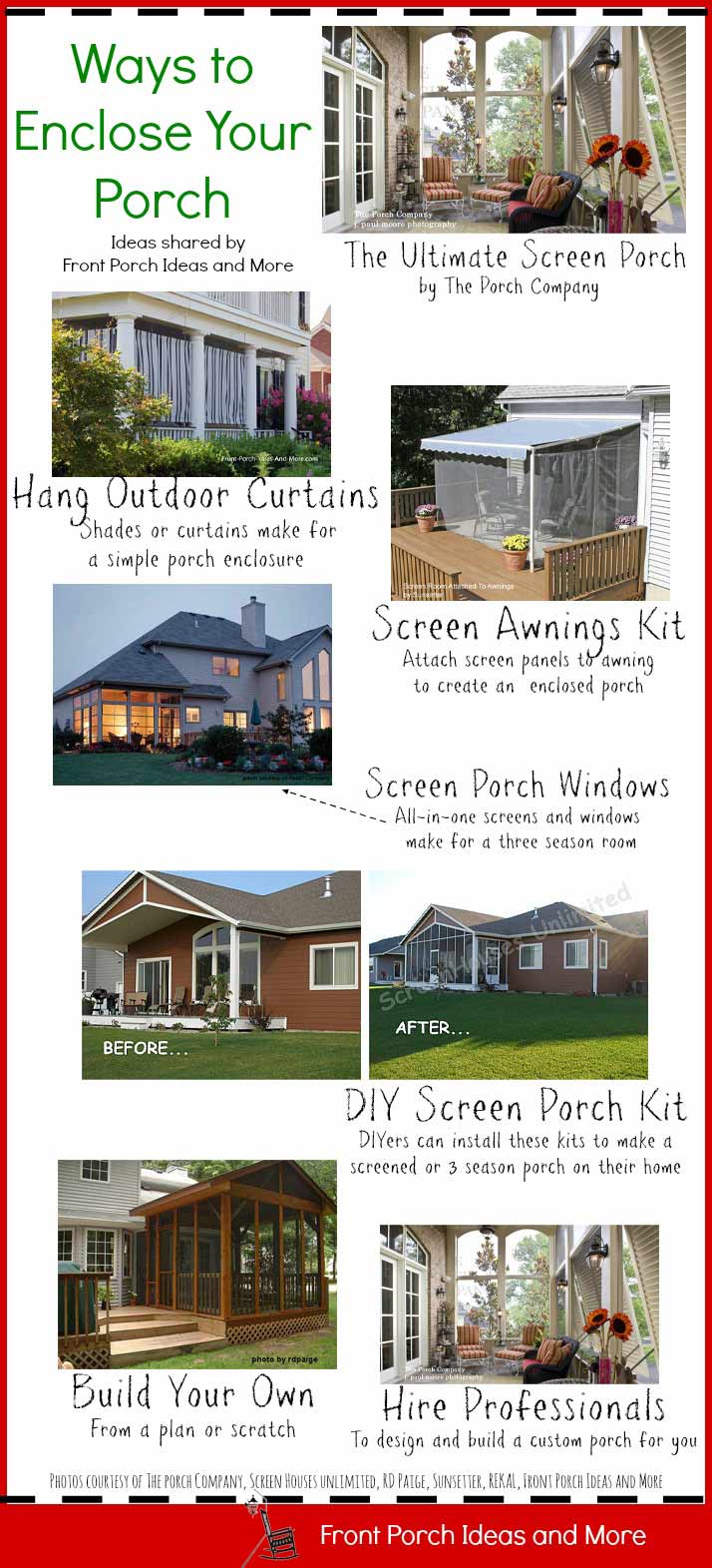 Porch Enclosures Ten Great Ideas To Consider If You Want An Enclosed Porch Here Are Some Ways To Achieve That From