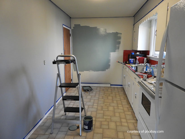 sled and mailbox in winter on front porch