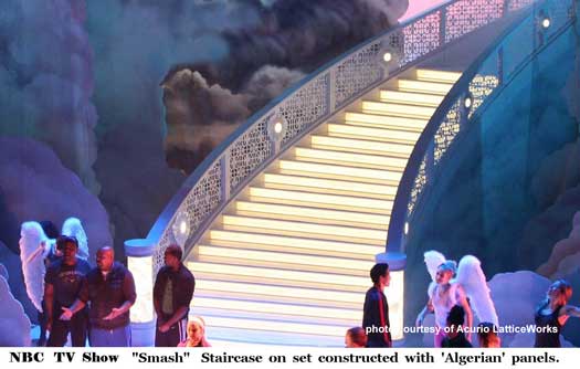 lattice railing on the set of smash