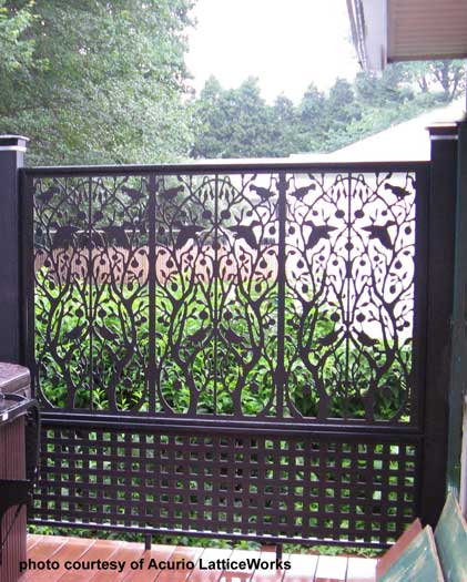 decorative vinyl lattice panels