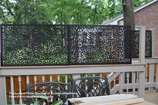 Vinyl Lattice Panels Black