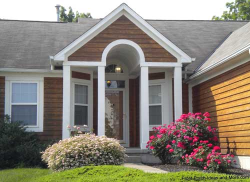 siging on front of gable roof