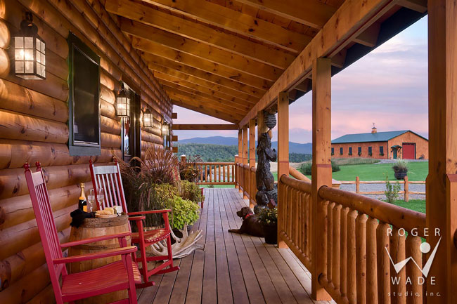 A Back Porch Perspective from my Log Home