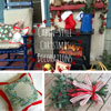 collage of christmas projects for front porch