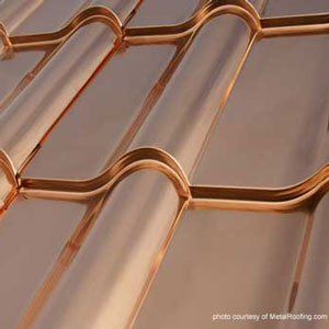 copper metal roof material