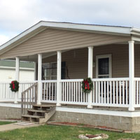mobile home gable porch