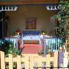colorful and delightful front porch