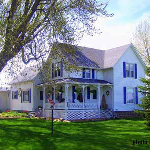 old farmhouse front porch