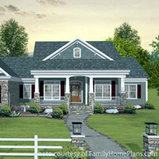 charming home plan with a front porch from Family Home Plans