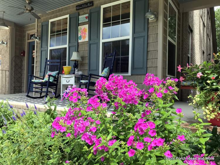 Our beautiful porch landscaping