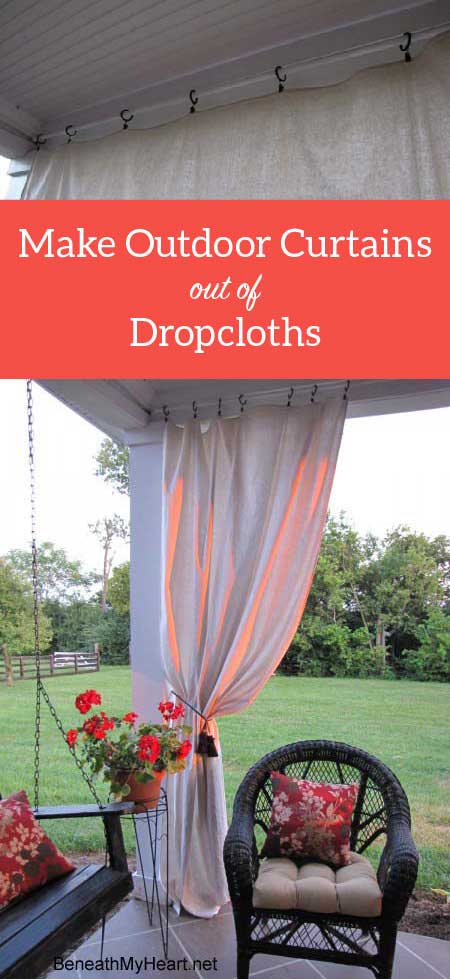 Make Your Own Outdoor Curtain Panels, Outdoor Curtain Ideas