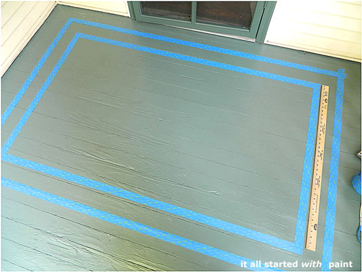 Linda's painted rug