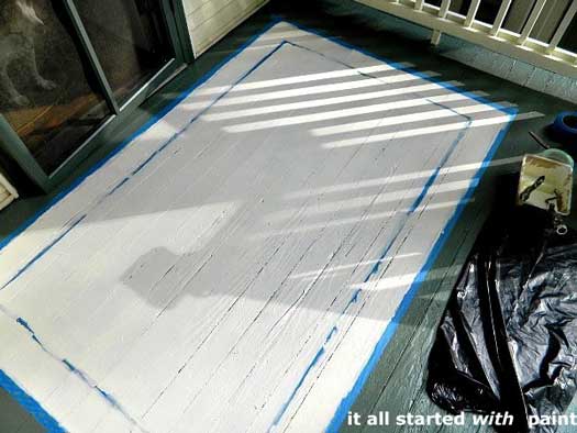 Linda's painted rug