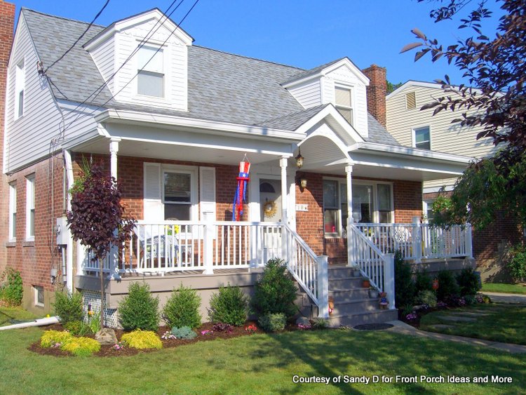 Sandy's new porch Landscaping in Long Island