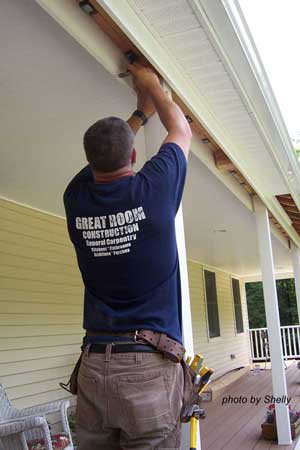 Porch Ceilings Installing Vinyl Bead Board Ceiling