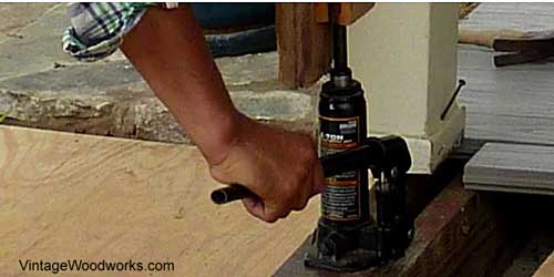 You may need to use a reciprocating saw to cut the old nails flush.