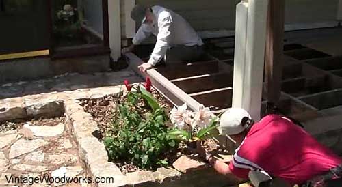 how to install a porch floor