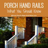 graphic showing porch handrails