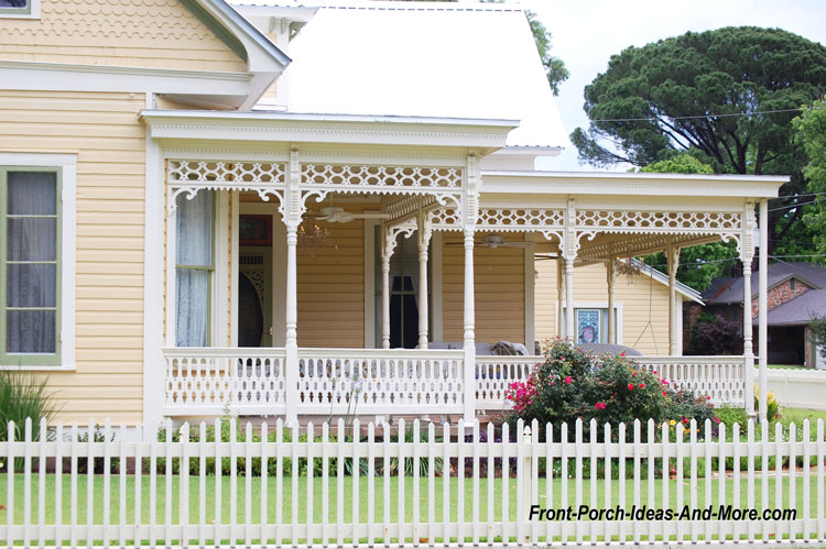 beautiful iconic front porch