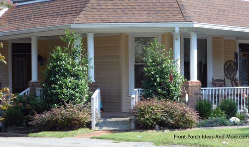 Wheelchair ramp integrated into landscaping