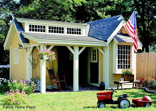 Shed Design Plans | Small Cabin Plans | Easy to Build ...