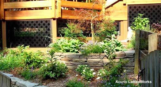 Popular black vinyl lattice panels 