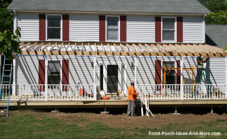 Building a Porch Roof | Porch Roof Framing