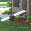 portable aluminum wheelchair ramp over porch steps