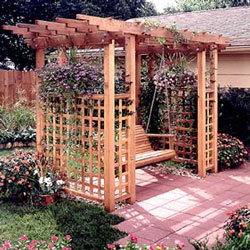 pretty garden arbor