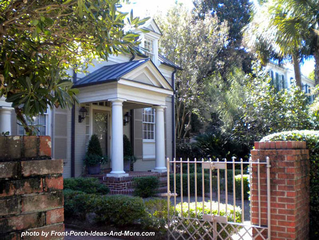 quaint small front porch