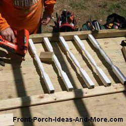 installing front porch railings