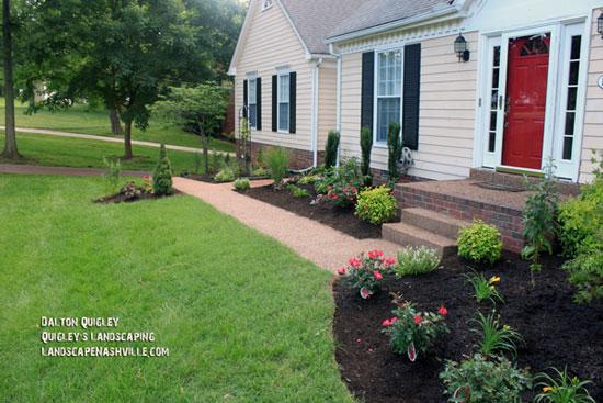 front entrance and porch landscaping for maximum curb appeal