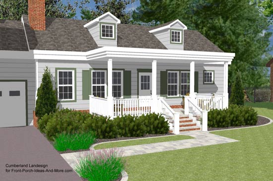 Porch Roof Designs | Front Porch Designs | Flat Roof Porch