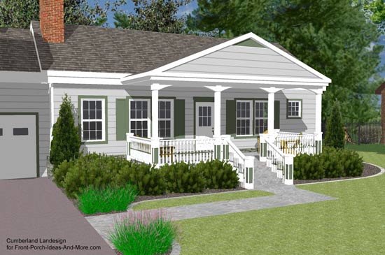 Porch Roof Designs | Front Porch Designs | Flat Roof Porch